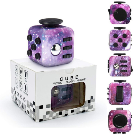 Yetech Galaxy Cube Anti-Stress Toy Stress Cube, Décompression Jouet Cube,pour Les Enfants et Les Adultes.