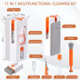 Vinabo 11 en 1 Kit de Nettoyage Clavier, Kit Nettoyage pour AirPods, Keyboard Cleaner avec Brosse, Kit Nettoyage Multifonctionne