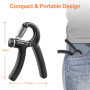 Newaner Hand Grip, 5-60kg Ajustable Poignee Musculation Avant Bras Main Poignet, Pince Musculation, Étireur de Doigts, Strengthe