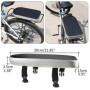 LNGJIN Coussin arrière pour vélo,Siège arrière de vélo,Coussin de siège arrière pour enfants, coussin porte-bagages de vélo, PU 