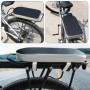 LNGJIN Coussin arrière pour vélo,Siège arrière de vélo,Coussin de siège arrière pour enfants, coussin porte-bagages de vélo, PU 