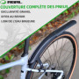 RBRL Garde-Boue de vélo à dégagement Rapide adapté au vélo de Route/Gravel avec Largeur de Pneu 28-45mm