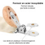 Hugttt Attache Tetine Tissu, 2 Pièces Attache Sucette Fille Garçon Accroche Tetine Bois, Pacifier Chain Chaîne de Tétine pour Bé