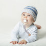 Hugttt Attache Tetine Tissu, 2 Pièces Attache Sucette Fille Garçon Accroche Tetine Bois, Pacifier Chain Chaîne de Tétine pour Bé
