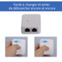 CERRXIAN Commutateur réseau 2 ports, RJ45, sélecteur de commutateur réseau 2 ports, 100 m 2 en 1 ou 1 en 2 sorties