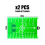HDGSAFD Lot de 2 tableaux de cibles réfléchissants, accessoires de mesure laser, tableau laser de mise à niveau, tableau de cibl