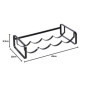 Amazon Basics Range-bouteilles empilable pour table, Noir, ‎9.5P x 40l x 20H centimètres