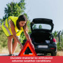 GADLANE Triangle De Signalisation Homologué Ece & Gilet Jaune Réfléchissant Pliable Alerte De Sécurité