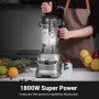 AMZCHEF Blender Mixeur à 8 Vitesses Sélectionnables | 1800W Puissant High Speed Mixer Blender Professionnel | Blender Bol 1,85L 