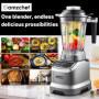 AMZCHEF 2-EN-1 Blender Mixeur 1800W | Blender Professionnel 1,85L et Mini Mixeur Smoothie 600ml | Blender Mixeur Puissant avec P