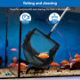 INNAL Épuisette Télescopique 26-45 CM Epuisette Aquarium Mini Réglable Poissons Télescopiques Net Petite Epuisette Aquarium pour