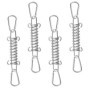 4 Pcs Boucle de Corde de Ressort de Tente Tendeur Voile Ombrage en Acier Inoxydable Ressort Voile D'ombrage Tendeur Ressort Bouc