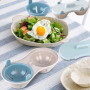 Cuiseur à Oeufs Micro-Ondes,Cuiseur à Oeufs Égouttants de 2 Tasses pour la Fabrication d'Oeufs Pochés,Double Egg Cup,Pocheuses à