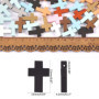 CHENNAN 50 Pcs Pendentif Croix En Bois Minni Croix en bois crucifix Croix Breloques Croix Bois Perles DIY Mini Croix Charmes Cro