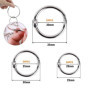 100 Pièces Anneaux de Reliure 25mm/30mm/35mm Reliure Anneaux Métalliques Bagues de Livre Anneaux de Classeur Porte-clés pour Cah