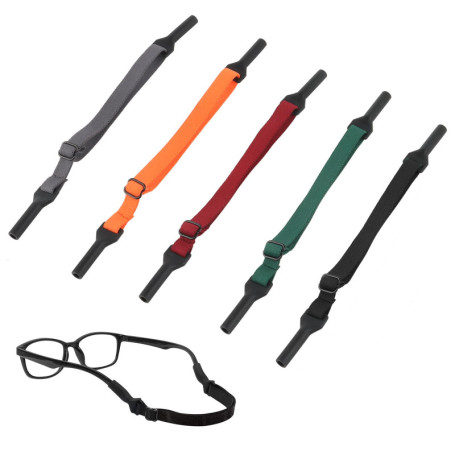 MXTIMWAN Cordons Elastiques Pour Lunettes, Sangles Lunettes Antidérapantes Réglables, Cordon à Lunettes Elastique, Sport Nautiqu