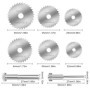 Disques de Coupe pour Outil Rotatif,Mini Lame de Scie Circulaire,Mini Disque Diamant à Tronçonner,HSS lames de scie outil rotati