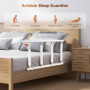 Brolteja Barrière de Lit Adulte, Barrière de sécurité Pliable pour Personnes âgées,Rail de lit de Sécurité,Barre d'Appui Anti Ch