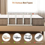 Brolteja Barrière de Lit Adulte, Barrière de sécurité Pliable pour Personnes âgées,Rail de lit de Sécurité,Barre d'Appui Anti Ch