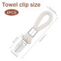 MoonSing Pinces à Serviette, Clips Porte-Torchon avec Boucles, Attache Torchon Cuisine Pince à Suspendre pour Serviette de Plage