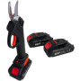 SQUADO - Cisailles d'élagage, double batterie 21 V ou 48 VF Sécateur électrique, Cisailles de jardinage