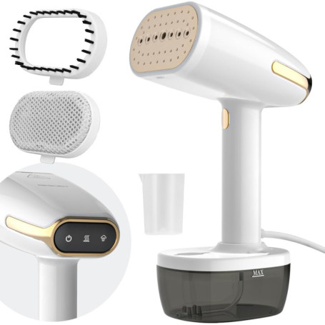 Défroisseur Vapeur 1800W, Fer à repasser portable avec 350ml réservoir d'eau amovible, 30g/min Voyage Vapeur Steamer pour vêteme