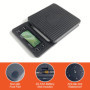 Gvolatee Balance de Cuisine 5Kg/0.1G Noir, Balance Café Numérique avec Minuteur, Balance Café Haute Précision avec Affichage LCD