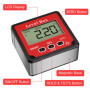 Gvolatee Rapporteur d'Angle Numerique, LCD Inclinometre Magnetique, Inclinomètre Numérique 4 x 90°, Niveau Digital Rétroéclairag