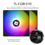 TR PS120SE ARGB refroidisseur d’air CPU 7caloducs Refroidisseur de processeur,double ventilateur PWM TL-C12B-S V2,technologie AG