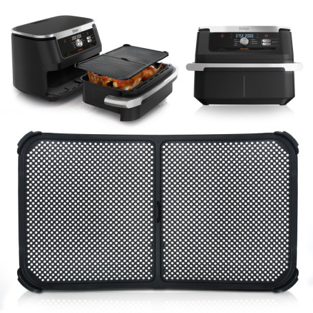 Tuocal Anti Projection pour Air Fryer Ninja 10,4L AF500EU, Anti Eclaboussure Silicone Accessoires pour Friteuse à Air Chaud Moul