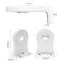 WiTi Support Mural pour EZVIZ C6 C4 Series IP Camera Installation Facile, Support Plastique pour caméras PT Systèmes de sécurité