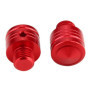 Duokon M10×1.25 Vue Arrière en Aluminium, Bouchon à Vis de Moto Universel Vue Arrière pour Scooter/Moto (rouge)