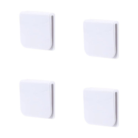 Lmyzcbzl Clips de Rideau de Douche, 4 Pcs Clips de Douche Auto- adhésifs, Clips de Protection pour Douche, Clips de Protection A