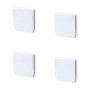 Lmyzcbzl Clips de Rideau de Douche, 4 Pcs Clips de Douche Auto- adhésifs, Clips de Protection pour Douche, Clips de Protection A