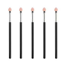 Pinceaux Fards à Paupières, 5 Pcs Pinceaux Maquillages Yeux, Pinceau Paupière en Sponge, Applicateur Fard a Paupiere, Pinceaux E