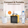 SIAL Radiateur électrique 2000 W Portable - Chauffage Soufflant - Céramique - Chauffage d'appoint - 3 Modes - Convient à l'ordin