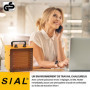 SIAL Radiateur électrique 2000 W Portable - Chauffage Soufflant - Céramique - Chauffage d'appoint - 3 Modes - Convient à l'ordin