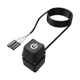 AOUZOVLI Power on off Switch Pour Démarrage à Distance Externe PC,Interrupteur D'alimentation Externe,Démarrage à Distance Ordin