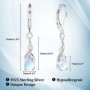 DMNQ Boucles D'Oreilles Pendantes En Argent Avec Pierre De Lune Bijoux Pierre De Lune Pierre De Lune Boucles D'Oreilles Boucle O