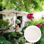 Plcnn Auvent de rechange pour parasol de terrasse - 3 m - 8 baleines - En polyester - Pour jardin, piscine, fête, plage