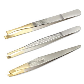 3 Pièces Pince a Epiler Professionnelle, Pince à épiler, Pince à Epiler Sourcils en Acier Inoxydable, Pinces à épiler de précisi