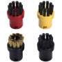 4 Pièces Nettoyeur Vapeur Brosse Ronde Nettoyeur Vapeur en Nylon Brosse Brosses de Nettoyage à Vapeur Nettoyeurs Vapeur Ronde Ac
