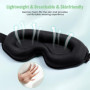 Blendura Masque de Nuit, 3D Cache Yeux pour Dormir Bloquer la Lumière Masque Sommeil 20mm Contour Profond Doux et Confortables M