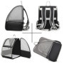 Sac à dos pour chats chiens, boîte de transport respirant, pour promenade, randonnée, sac léger et élégant avec sac de rangement