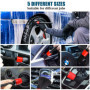 Brosse Perceuse,Brosse Nettoyage Rotative Perceuse Nettoyage Voiture Brosse Visseuse 28PCS pour Voiture, Jantes, Baignoire, Carr