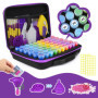JOYBOY Diamond Painting Accessoires Boite,Boite Diamond Painting Rangement,avec Entonnoir,pour Broderie Diamant Kit Complet,Pein