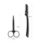 Kit de Sourcils, Ciseaux à Sourcils 9 Pièces Ensemble d'outils de Coupe de Sourcils, Avec Pince à Epiler, Tondeuse à Sourcils, C
