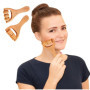 Rouleau Masseur,2 Pièces Rouleau De Massage en bois,Rouleau de Massage Balle,Masseur Anti-cellulite,Massage Visage Tete Appareil