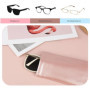 LiJuanWang Étuis à Lunettes,3 Pièces Etui Lunettes Souple en Cuir,Étui à Lunettes de Soleil,Pochette Lunettes,Pochette de lunett
