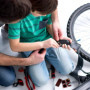 BOBOZHONG Kit de réparation de vélo, kit de réparation de pneus de vélo, Rustine Vélo,Patchs de Pneus Râpe Leviers de Pneu,Répar